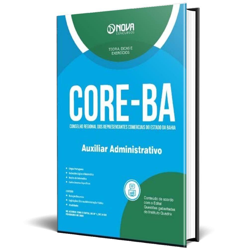 Apostila Core Ba 2025 - Auxiliar Administrativo