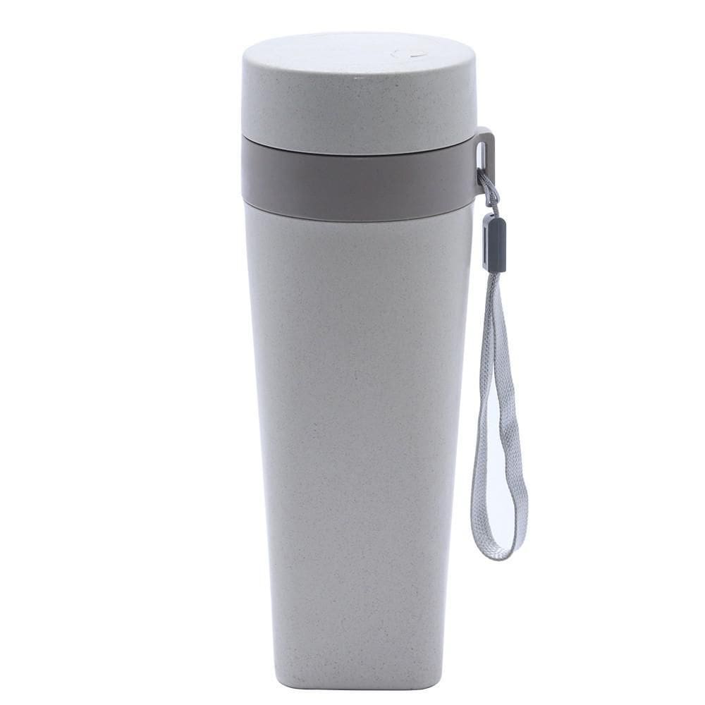 Copo Ecológico Quadrado Com Tampa E Alça