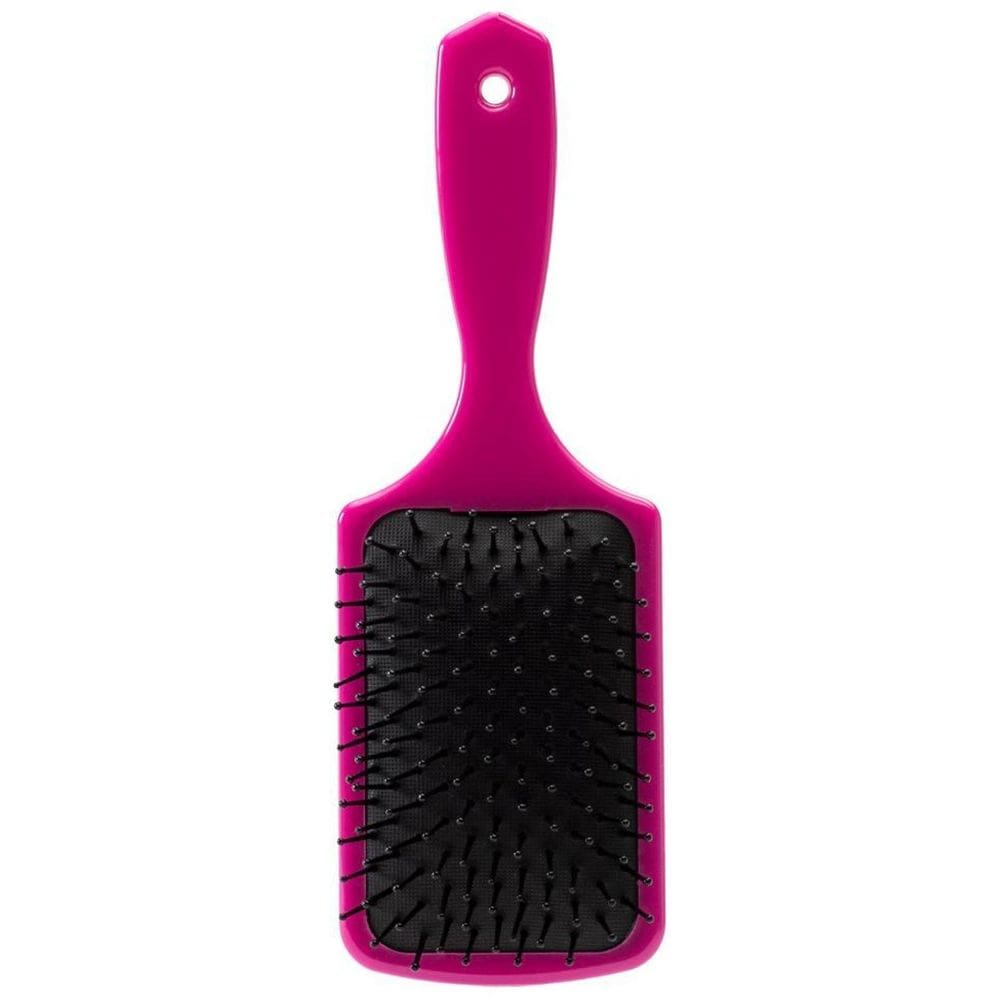 Kit 03 Escova Raquete Rosa Almofadada Profissional Beleza