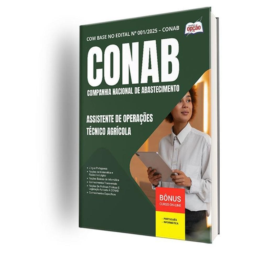 Apostila Conab 2025 - Assistente Operações/Técnico Agrícola