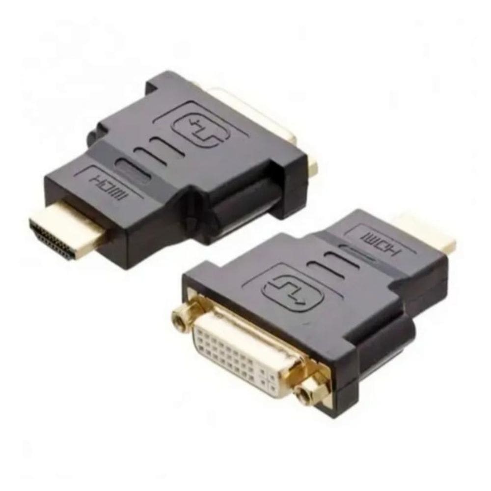 Kit 4 Adaptador Dvi 24+5 Femea X Hdmi Macho 19 Pinos