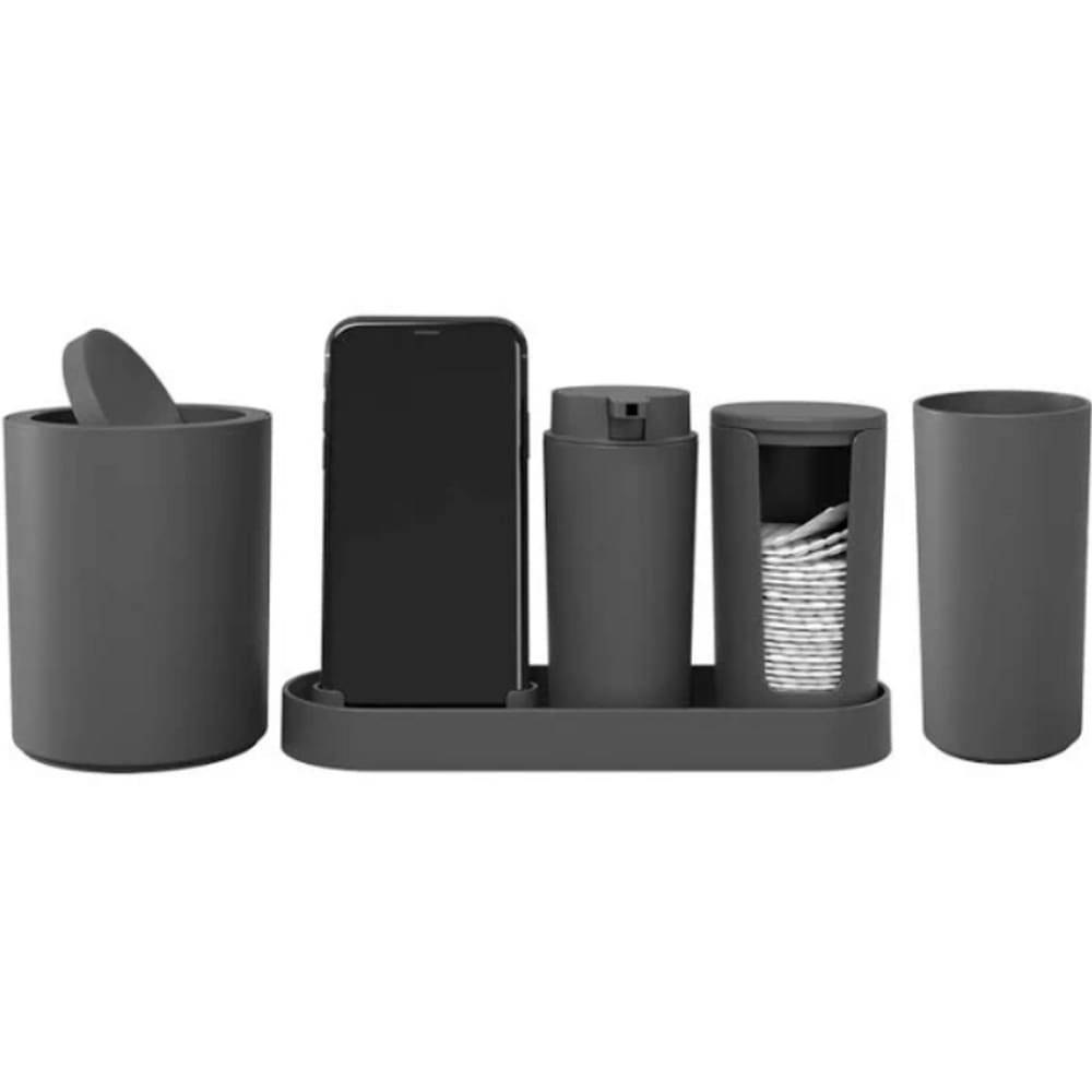 Kit banho Serene 4 Peças Cinza