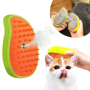 Escova Tira Pelo Vapor Pet Usb Recarregável Para Cão E Gato