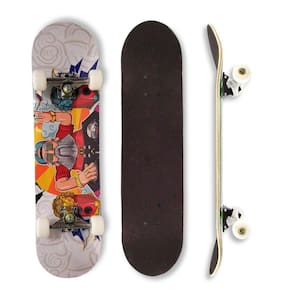 Skate Montado Profissional Dj Vovô Shape Lixa Trucks E Rodas