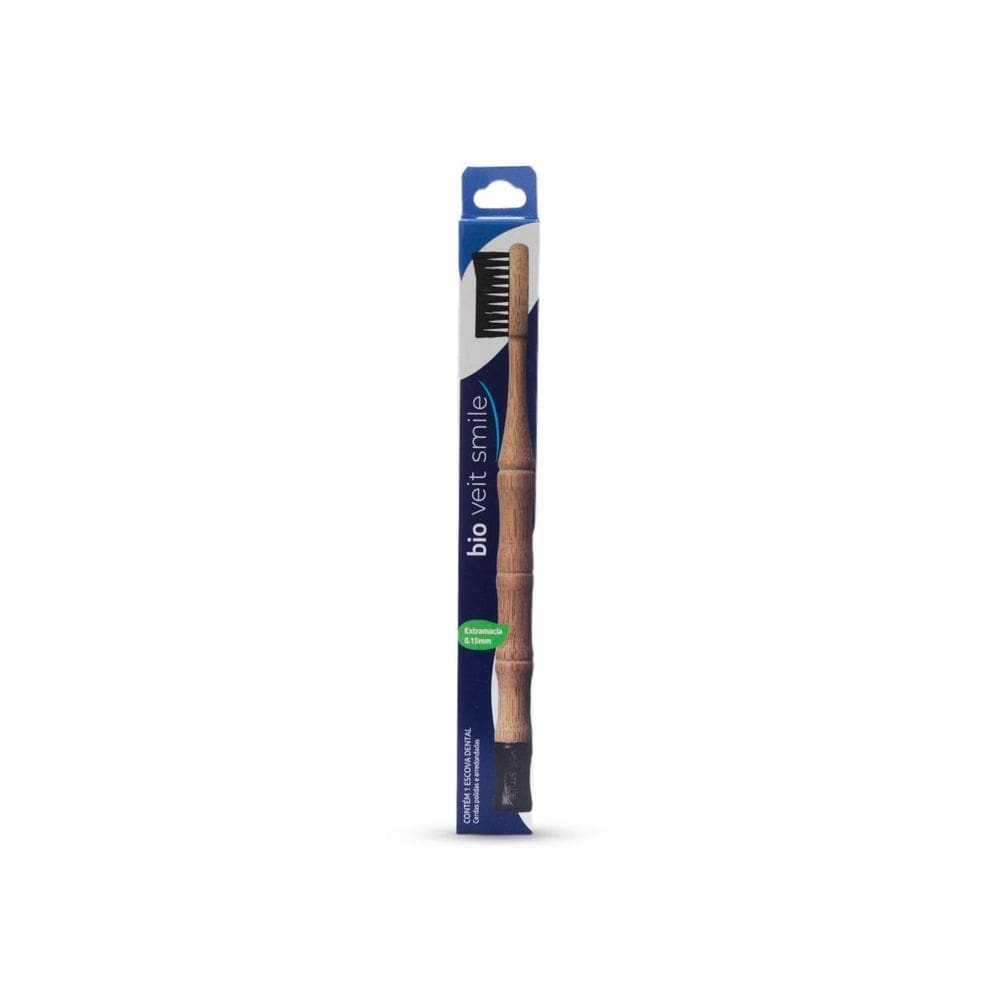 Escova De Dente Bambu Veitsmile Preta