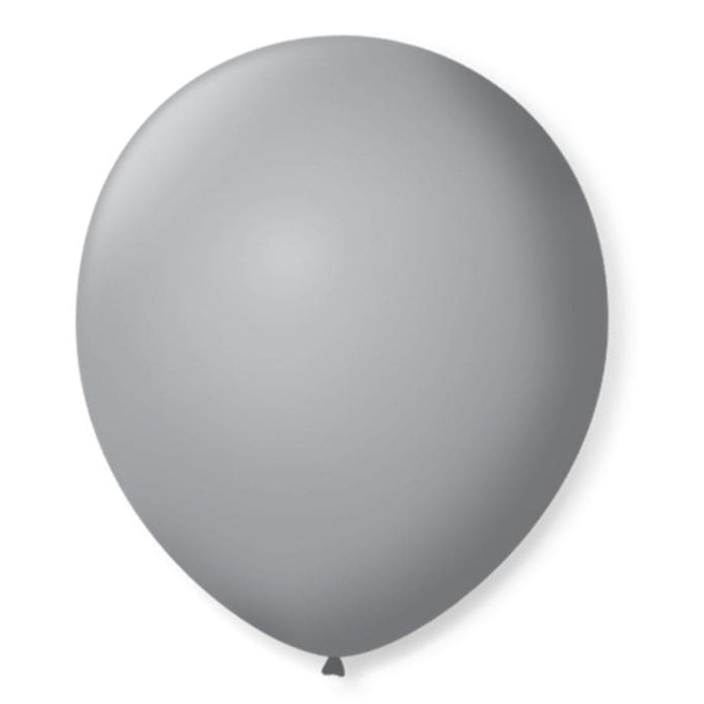 Balão São Roque Número 7 Cinza 50 Unidades