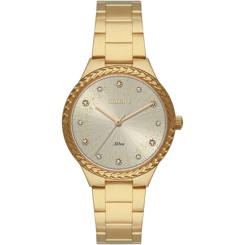 Relógio Orient Feminino Ref: Fgss0247 C1kx Casual Dourado