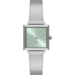 Relógio Orient Feminino Ref: Lbss0091 F1sx Retangular Mesh Prateado