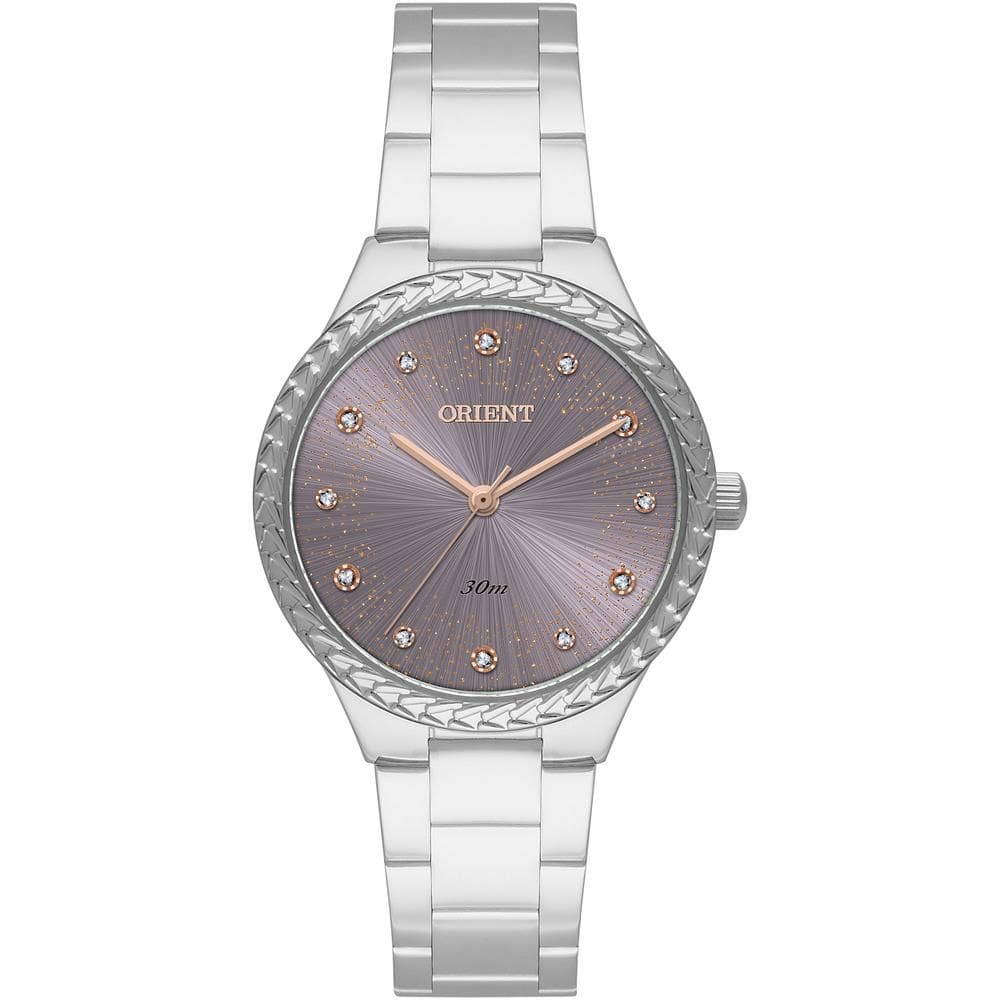 Relógio Orient Feminino Ref: Fbss0152 L1sx Casual Prateado