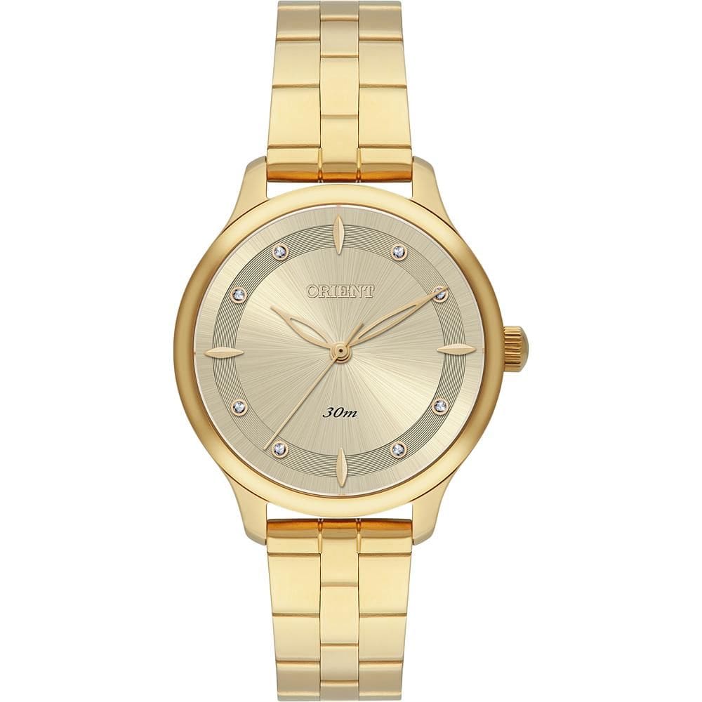 Relógio Orient Feminino Ref: Fgss0240 C1kx Casual Dourado