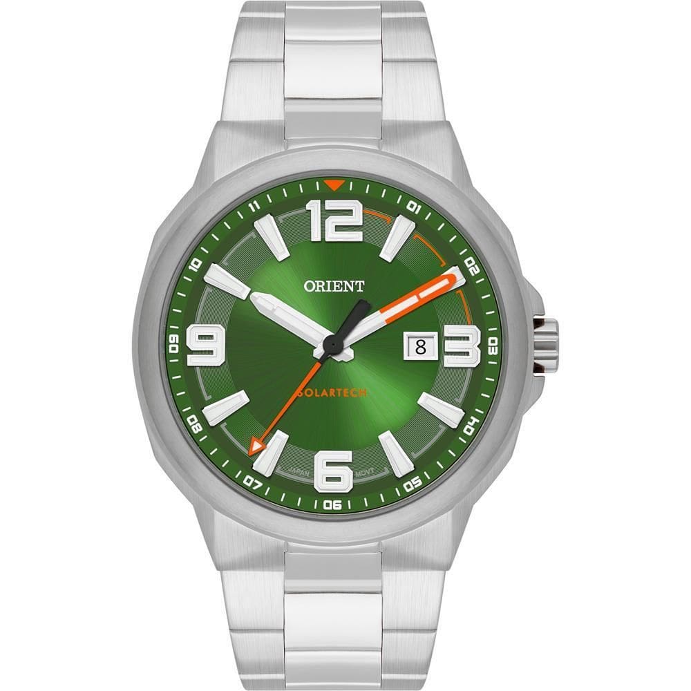 Relógio Orient Masculino Ref: Mbss1510 E2Sx Solar Prateado