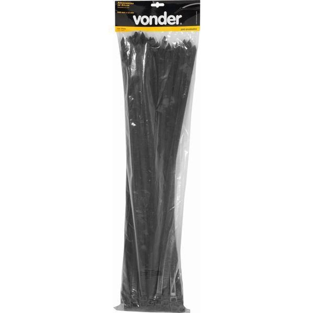 Abrac De Nylon 640X12 Preta Conjunto Com 100 Peças Vonder