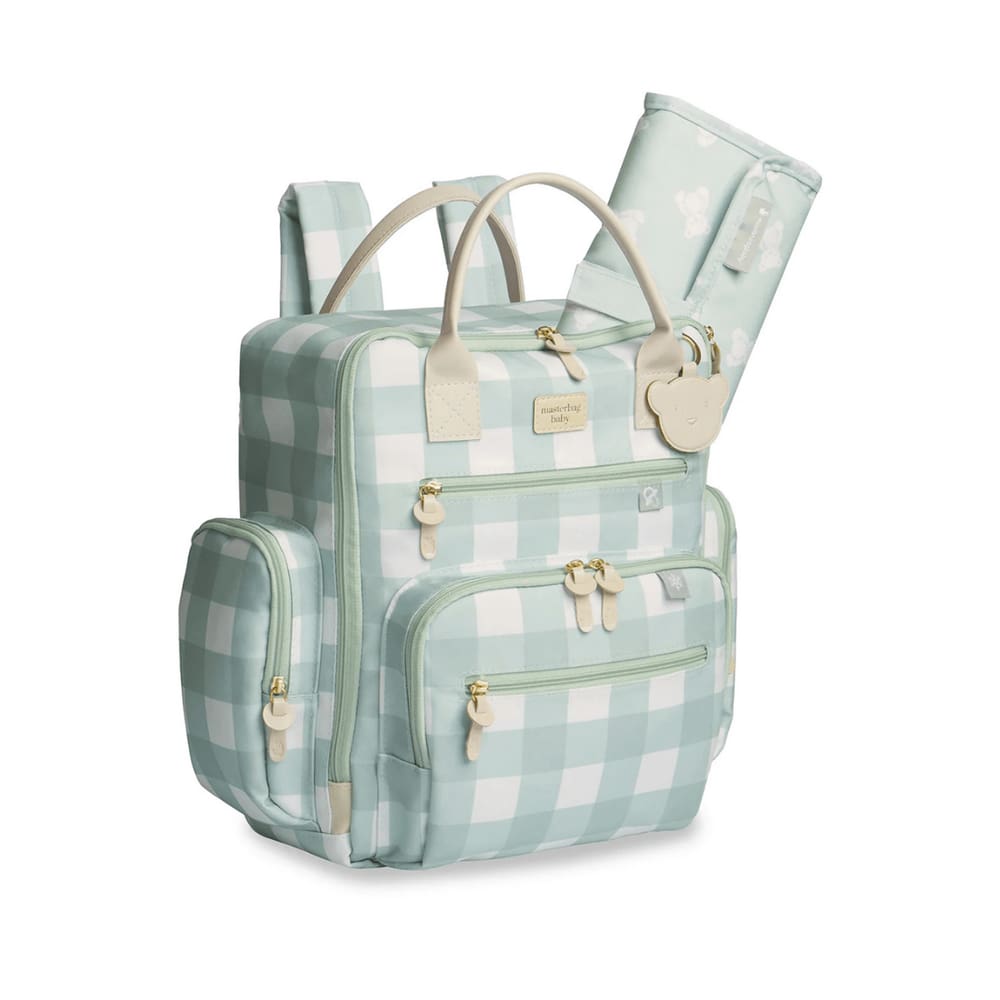 Mochila Urban Bear Xadrez Menta - Masterbag