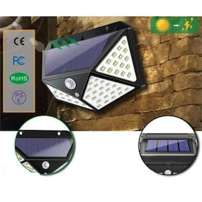 Luz Solar Externa Com Detector De Movimento