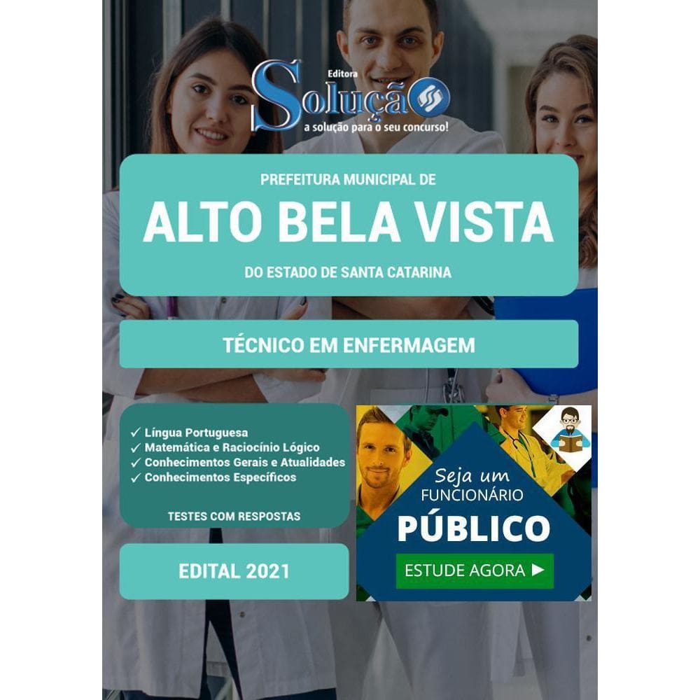 Apostila Alto Bela Vista Sc - Técnico Em Enfermagem