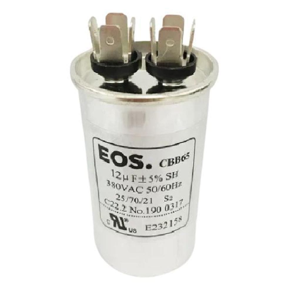 Capacitor 12Uf Com 8 Terminais Polos D30312 Eos