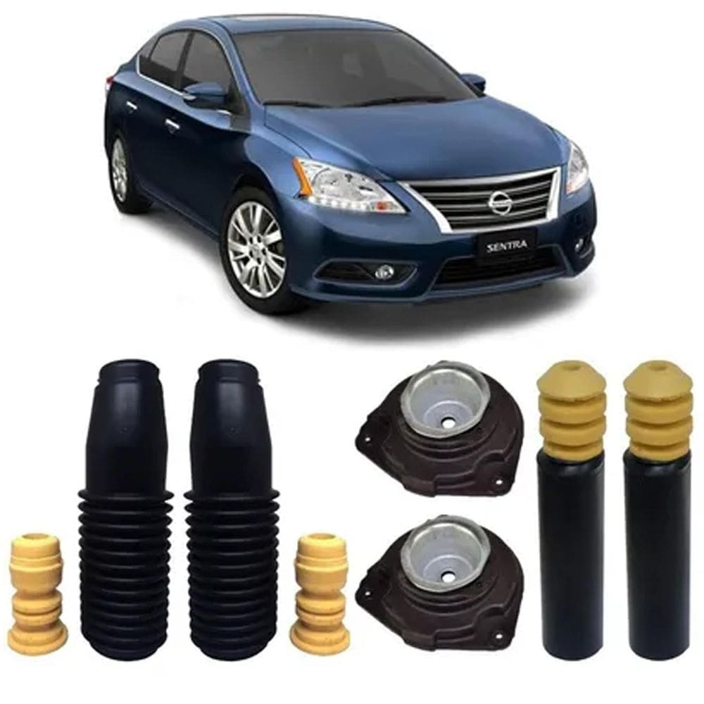 Kit Coxim Batente Diant Tras. Nissan Sentra 2.0 2014 2015 16