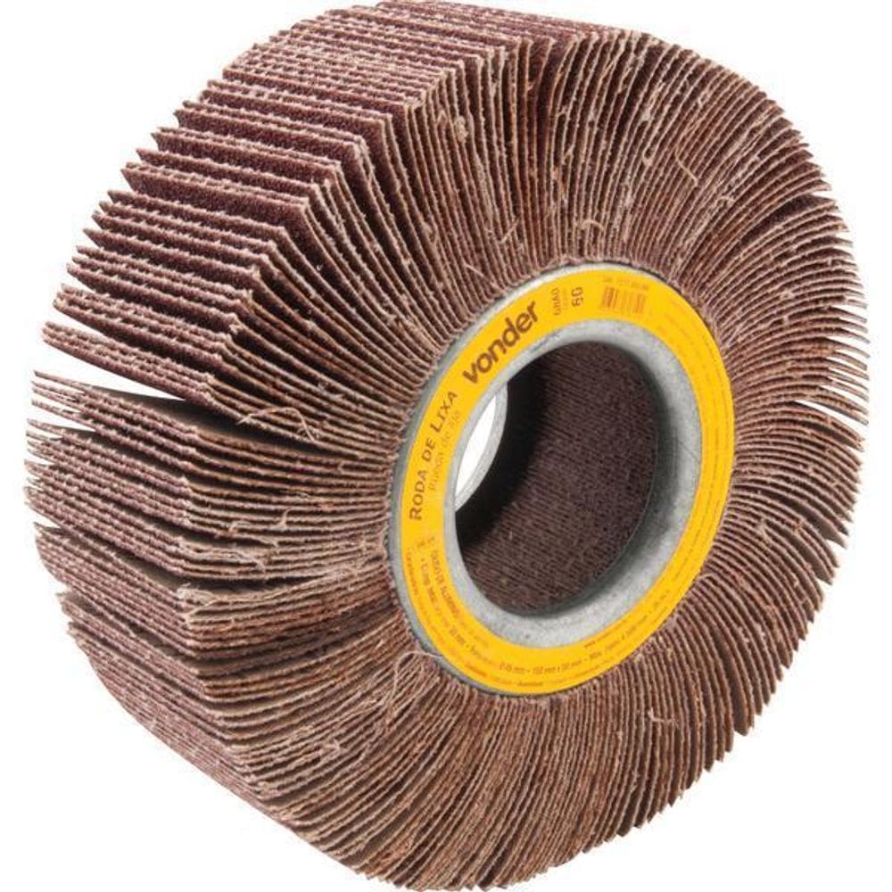 Roda De Lixa 150X50Mm Sem Haste G60 - Vonder