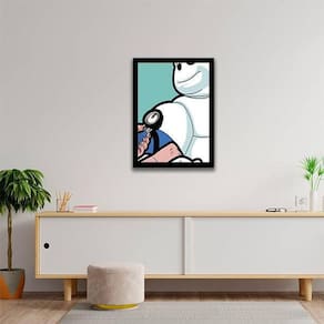 Quadro Decorativo Bibendum Pressão Michelin 34x23cm