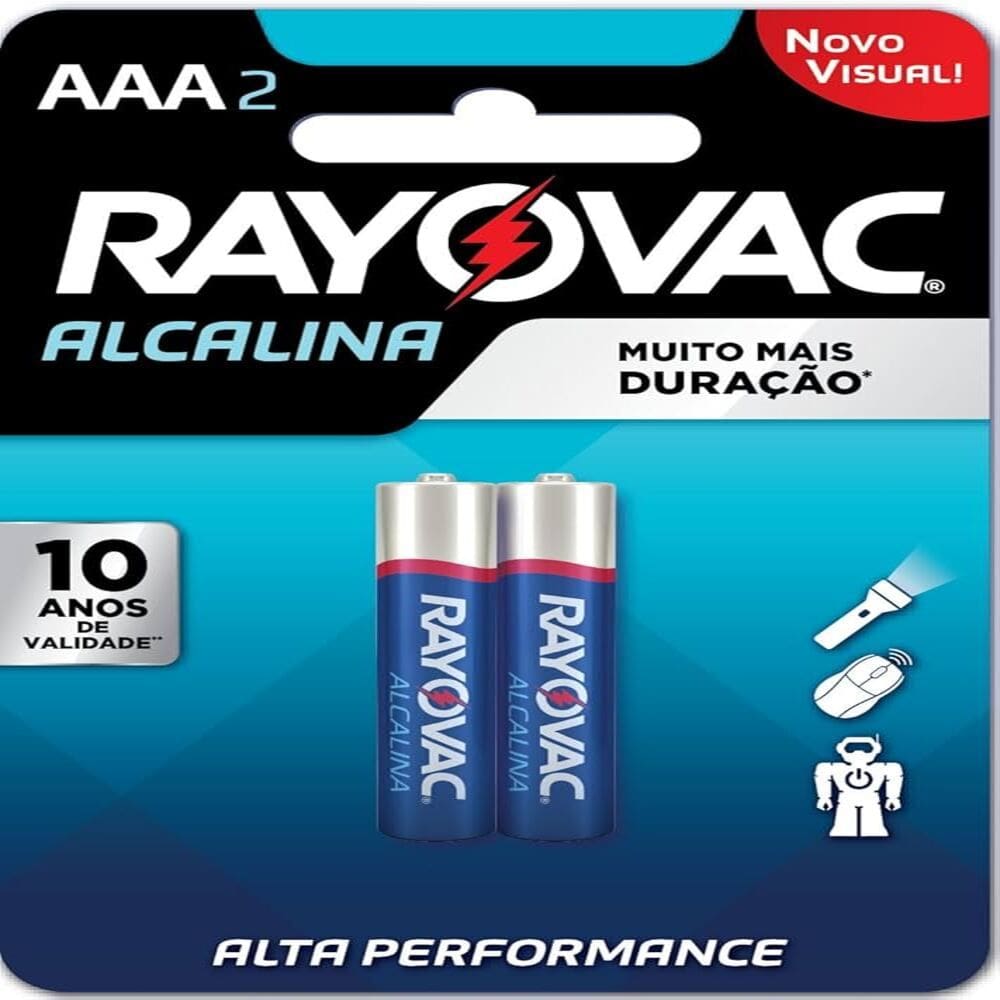 RayoVac Pilhas Alcalinas AAA2 Palito