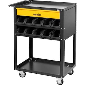 Carrinho Para Ferramentas 600X400X850Mm Com 1 Gaveta E 20 Ga