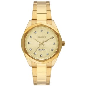 Relógio Orient Feminino Ref: Fgss0236 C1kx Casual Dourado
