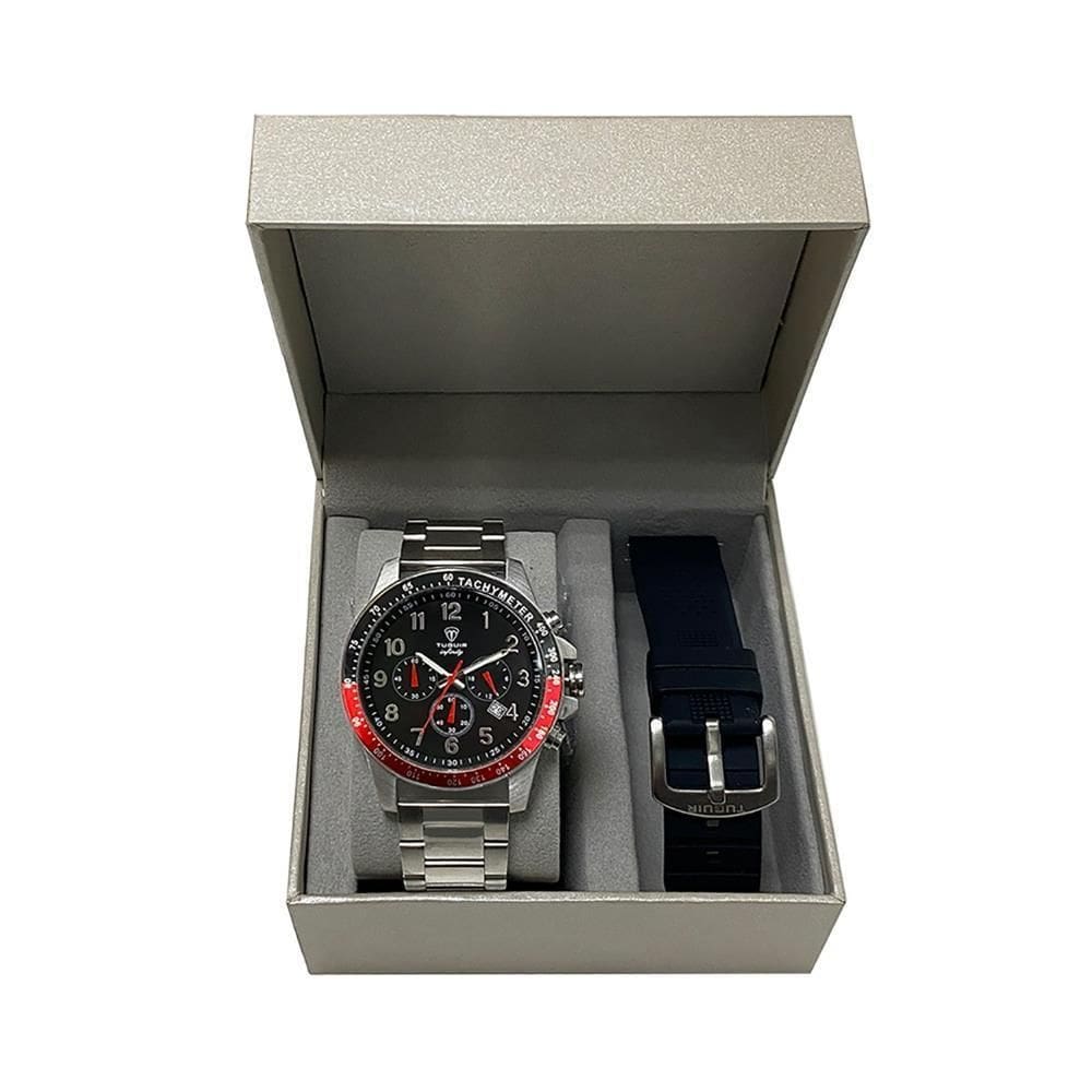 Relógio Tuguir Masculino Ref: 6116G Tgi37032 Cronógrafo Aço