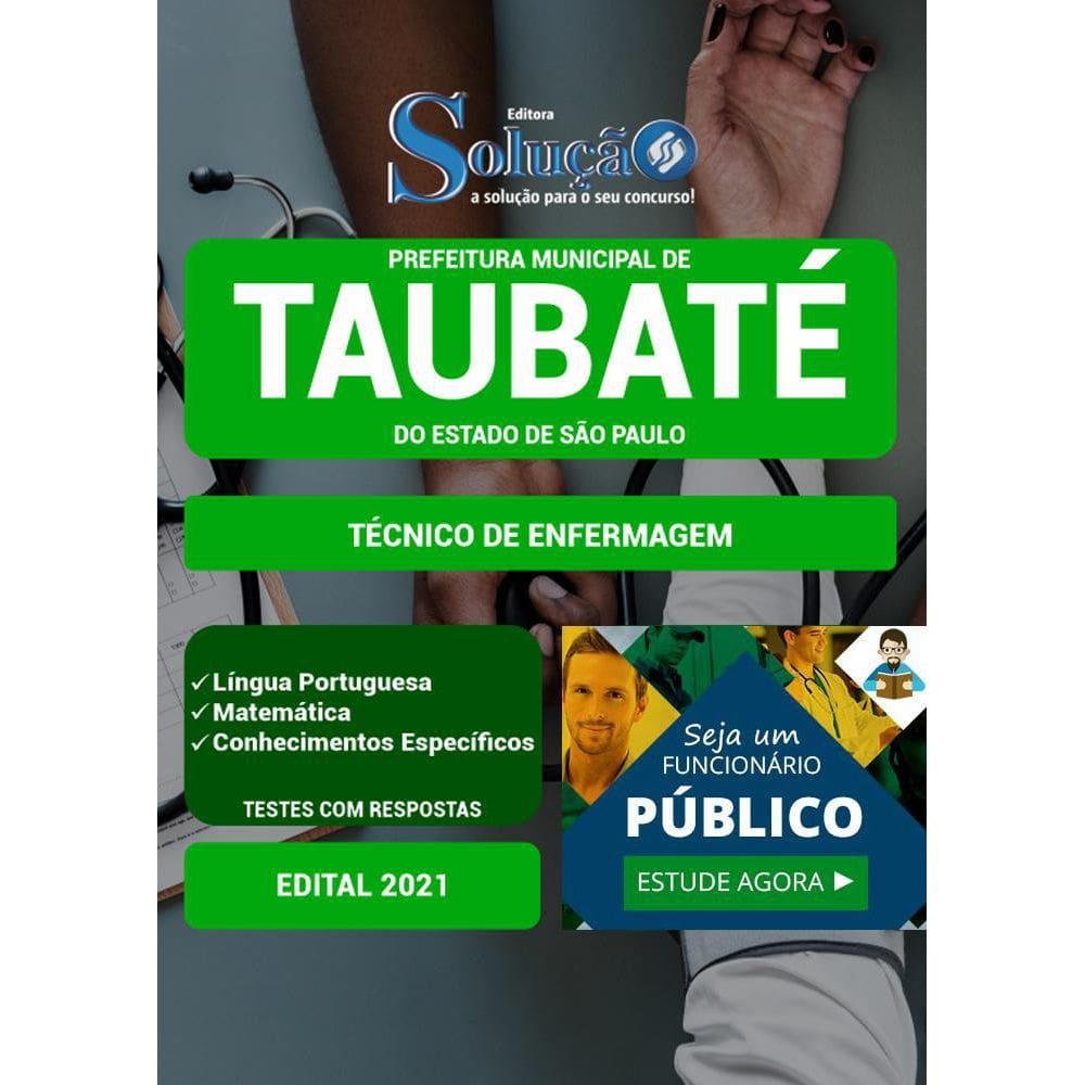 Apostila Prefeitura Taubaté Sp - Técnico De Enfermagem