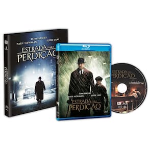 Blu-Ray Estrada Para Perdição Tom Hanks sintético Ed Com Luva