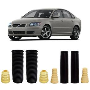 Kit 4 Batente Dianteiro Traseiro Volvo S40 2007 2008 2009 10