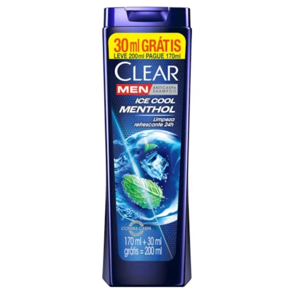 Clear Shampoo Men Ice Cool Menthol 200Ml