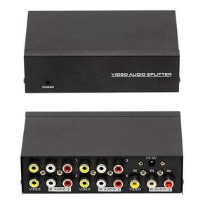 Distribuidor Av Splitter De Audio E Video 1X4 Canal Entrada