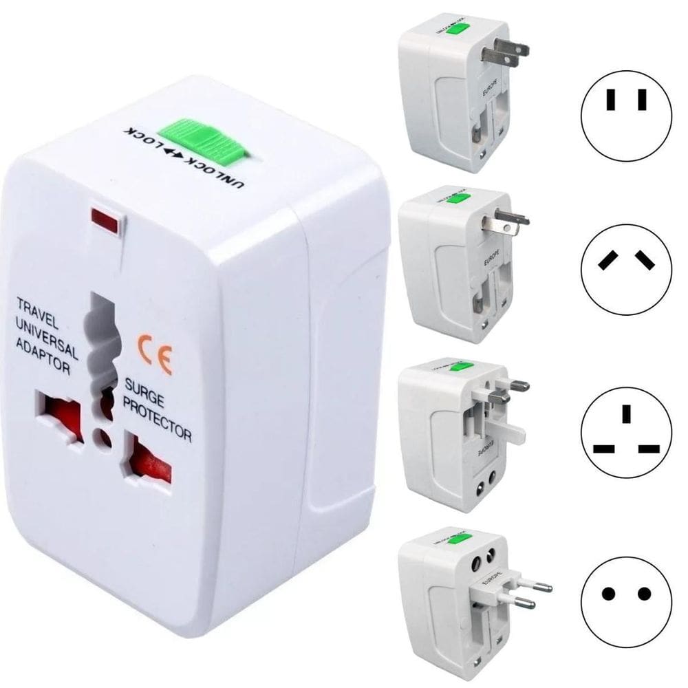 Adaptador Universal Para Viagem Com Suporte Global