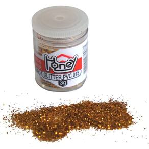 Glitter Pvc Ouro Brilho Potes 3G.