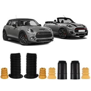 4 Kit Batente Dianteiro Traseiro Mini Cooper 2016 2017 2018