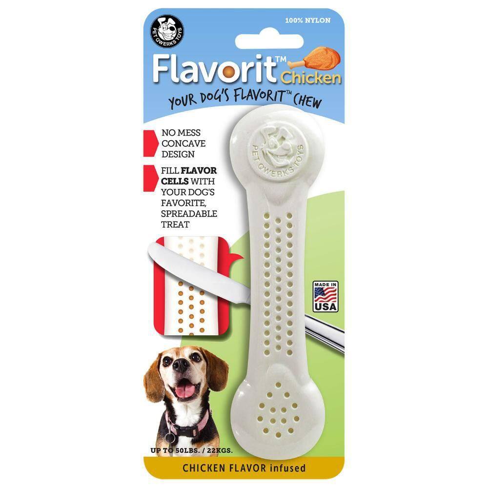 Brinquedo Mordedor Cachorro Pet Qwerks Flavorit Frango G