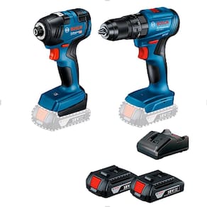 Furadeira + Chave De Impact 1/4 Bater E Carreg Bivolt Bosch