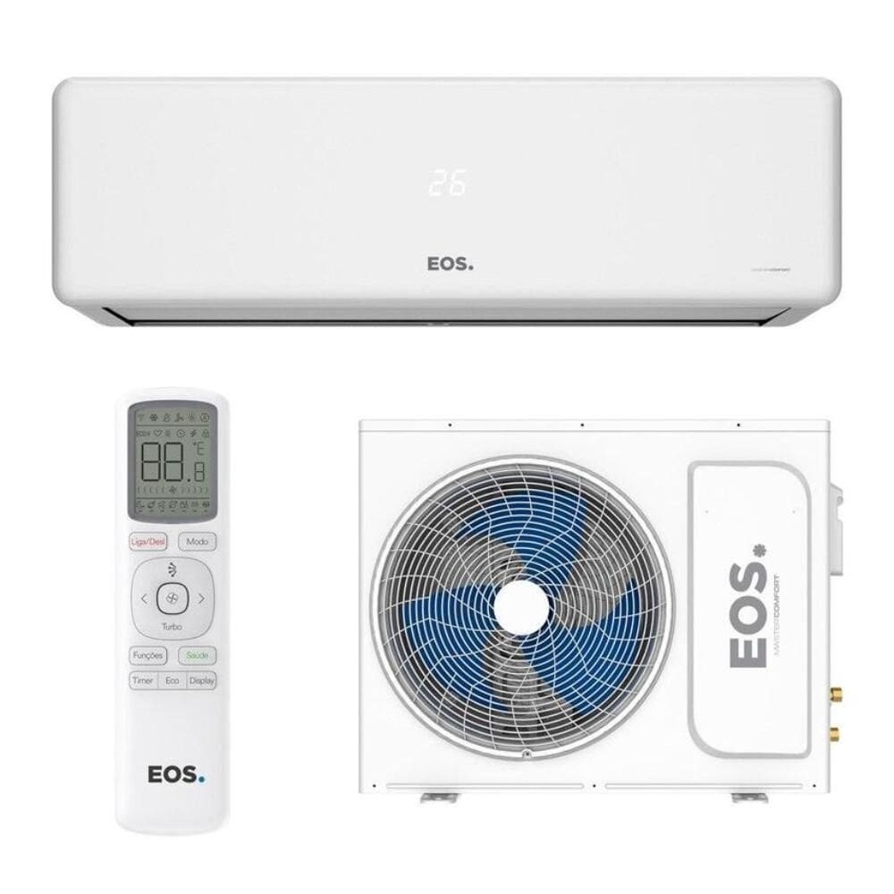 Ar Condicionado 9000 BTUs Split EOS Master Comfort High Wall Só Frio EASM9000FI/EASM9000FE 220V