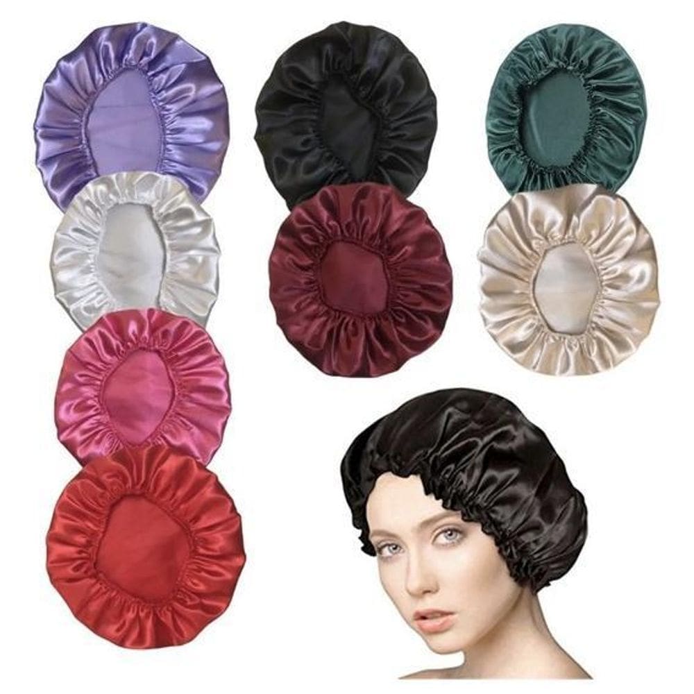 Kit 3 Toucas De Cetim Luxo Tamanho Grande