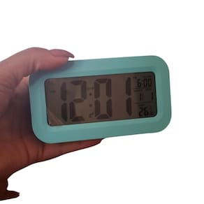 Relógio Digital Despertador Recarregável Mesa Cabeceira