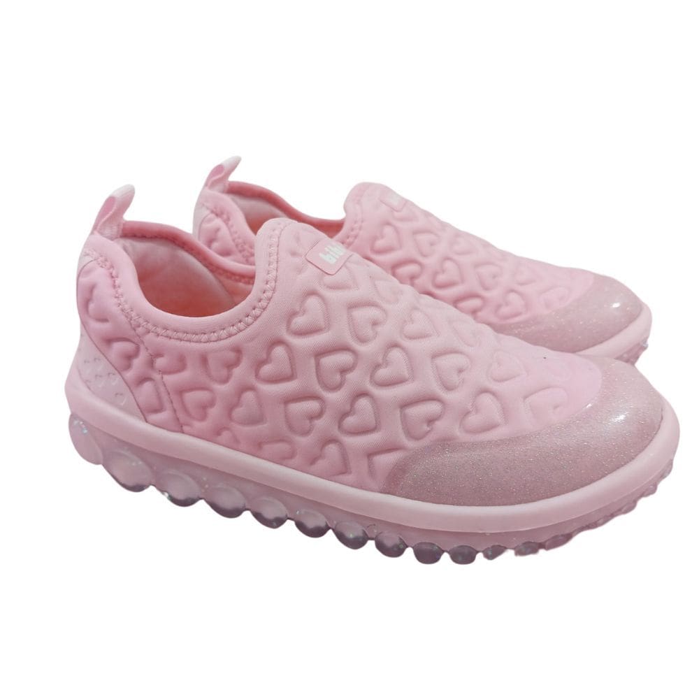 tenis infantil bibi roller rosa iogurte