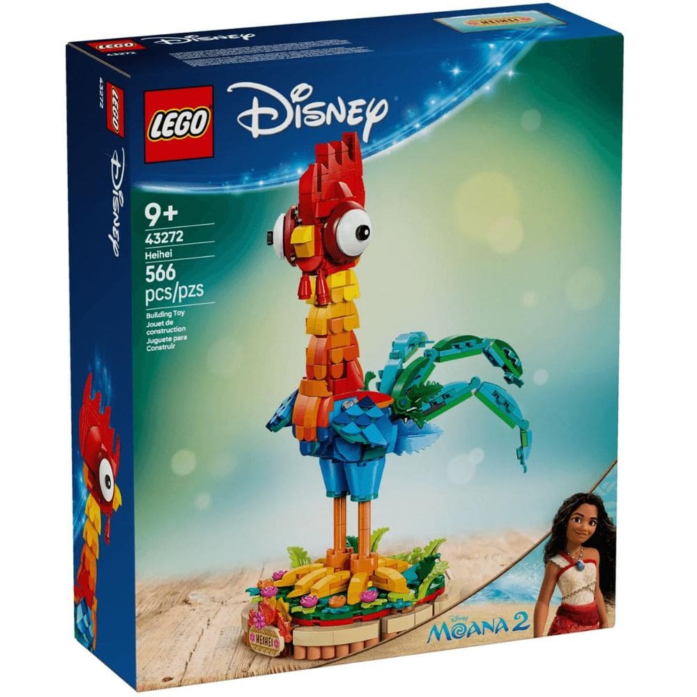 Lego Disney 43272 Heihei Galo Moana 2 com 566 Peças