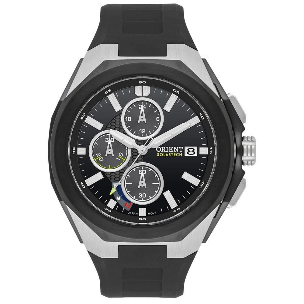 Relógio Orient Masculino Ref: Mbspc049 P1Px Solar Cronógrafo