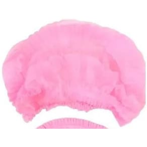 Touca Descartável Tnt Rosa 100 Unidades