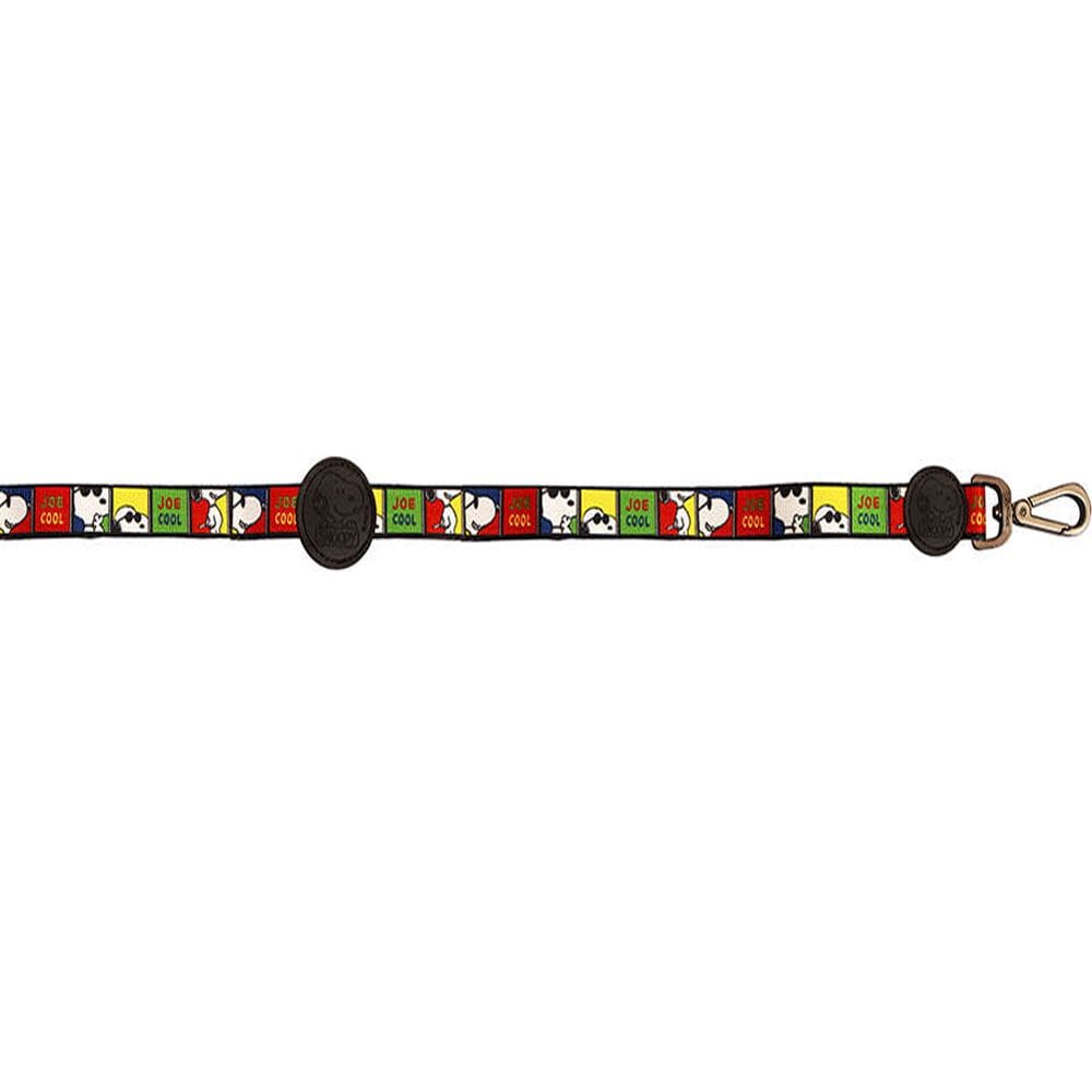 Guia de Cachorros Snoopy Quadrinhos Joe Cool Com Mosquetão Reforçado Zooz Pets