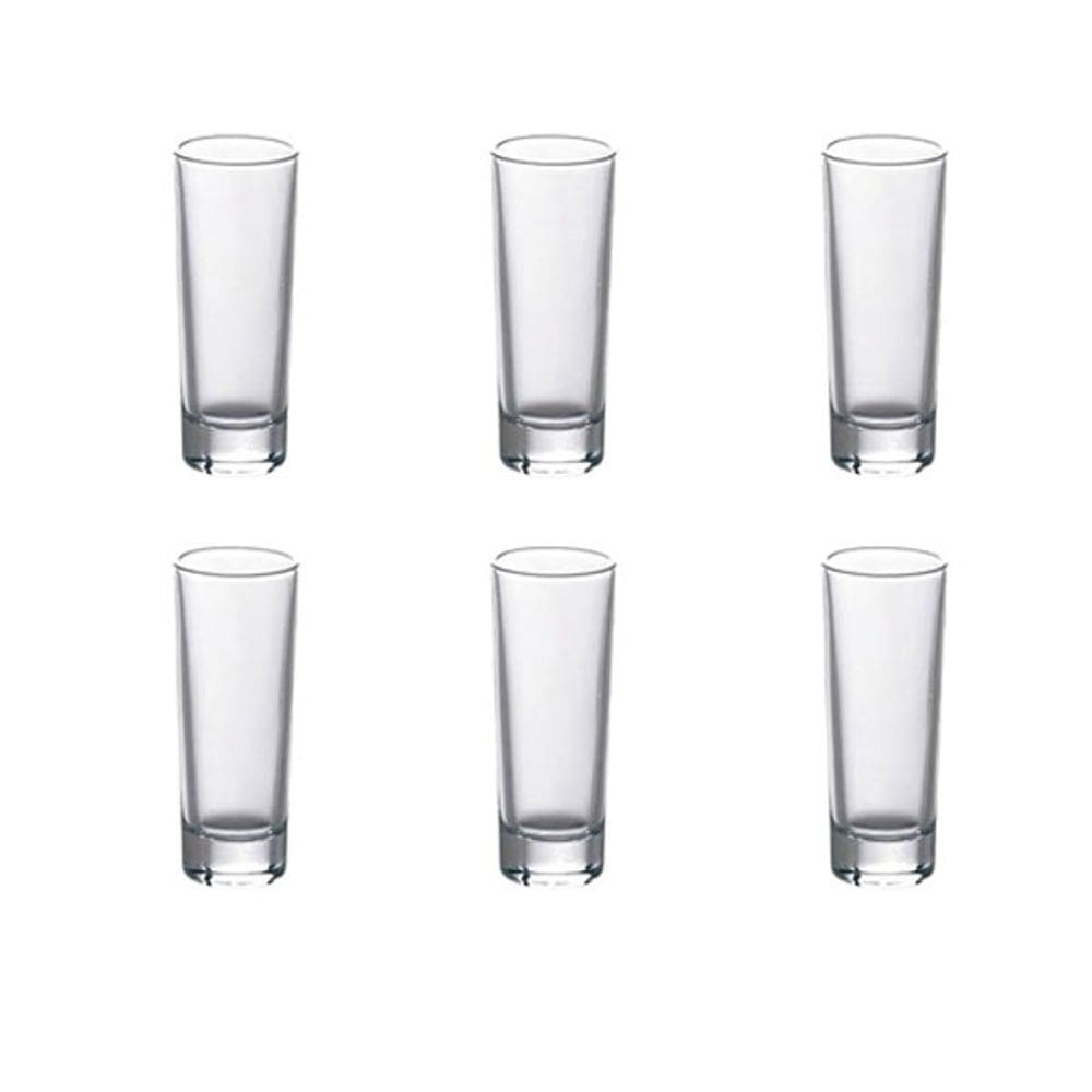 Kit 6 Copos Shot Vidro Dose 65ml Haüskraft