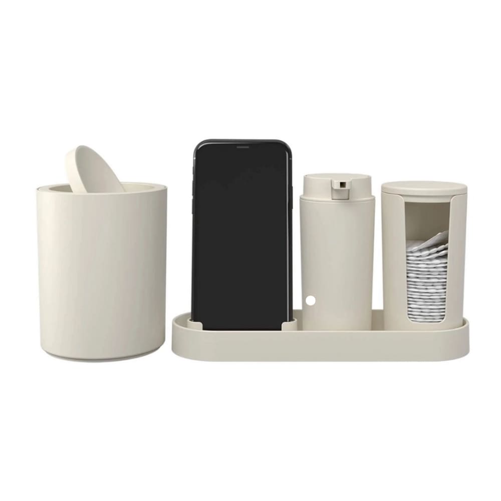 Kit Banho Serene 4 Peças bege