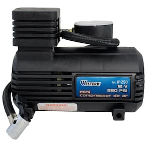 Compressor De Ar Multiuso 12V 250Psi Pneu Carro Moto Western