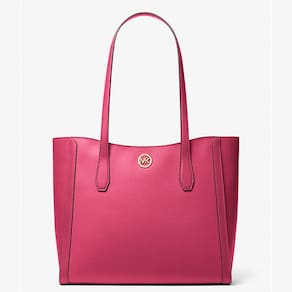 Bolsa de Ombro Feminina Grande Electric Pink MK Leida Tote