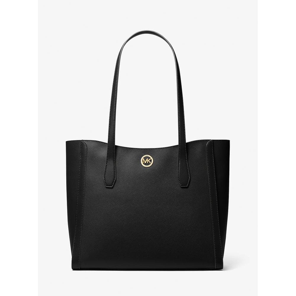 Bolsa de Ombro Feminina Grande Preta MK Leida Tote